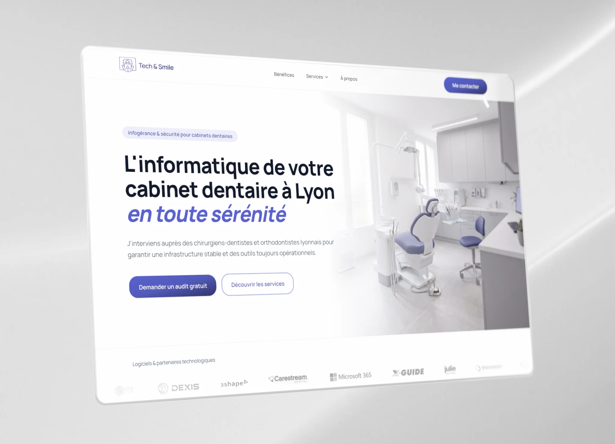 Aperçu du nouveau site Tech & Smile conçu par Oseeka Studio